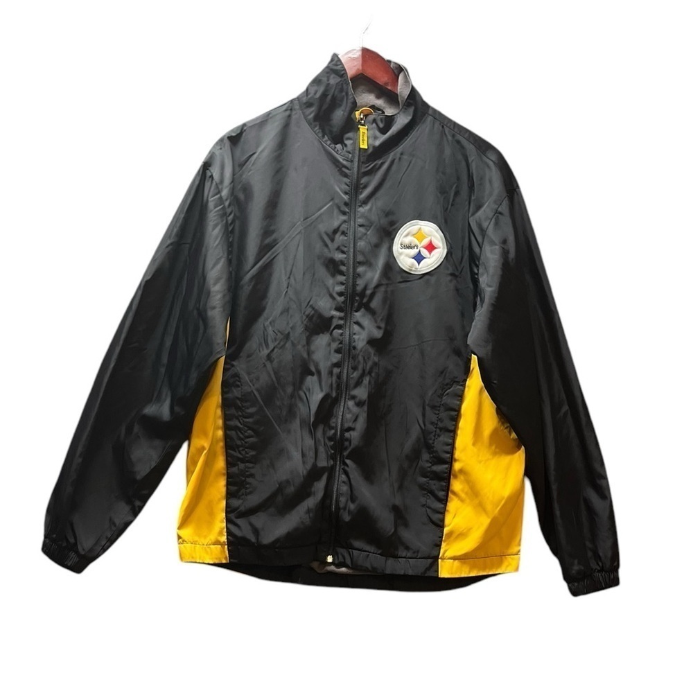 Men's Pittsburgh Steelers Full Zip Nylon NFL Jacket - Size Medium